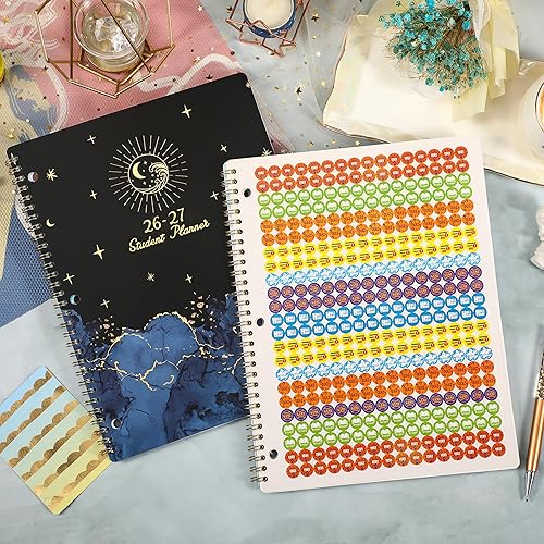 Miniatura 2 de Agenda escolar 2026-2027 para estudiantes 2026-2027 de julio de 2026 a junio de 2027, 9 x 11 pulgadas, calendario de lecciones semanales académicas