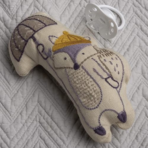 Miniatura 5 de Primitives by Kathy 103533 - Almohada bordada con forma de softie para guardería, pequeña, zorro