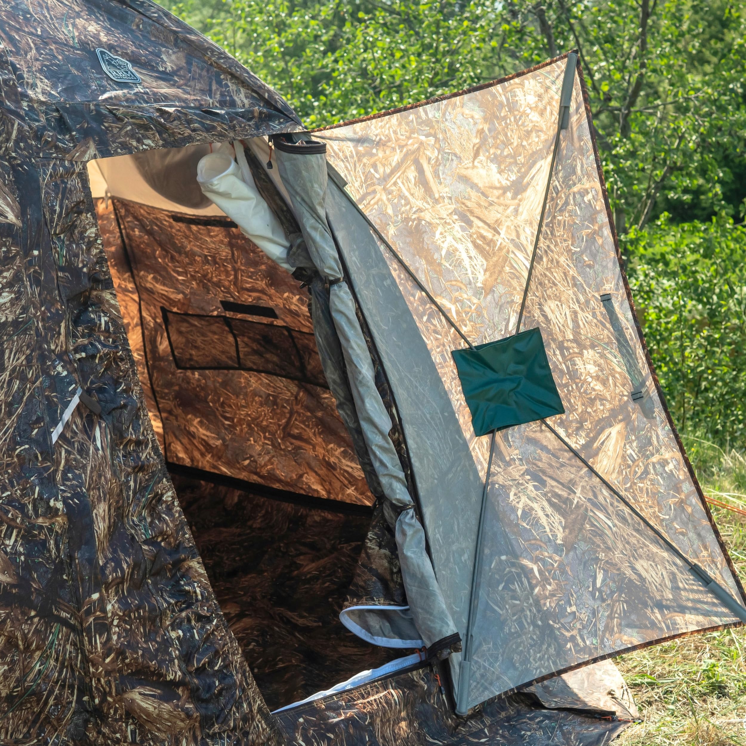 Winterzelt mit Ofenrohr Vent Jagdangel- und Ausstellungszelt mit Holzofen. 4-Jahreszeiten-Zelt. Expedition Arctic Living Warmes Zelt Militärzelt Für Fischer, Jäger und Outdoor-Enthusiasten. Sport & Freizeit