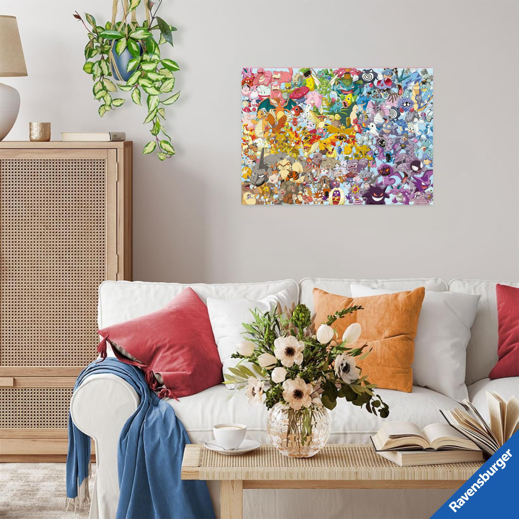 Ravensburger - Puzzle 1000 Piezas Pokemon Challenge | Puzzle Adultos | para Toda La Familia | 70x50 Cm | Rompecabezas Adultos