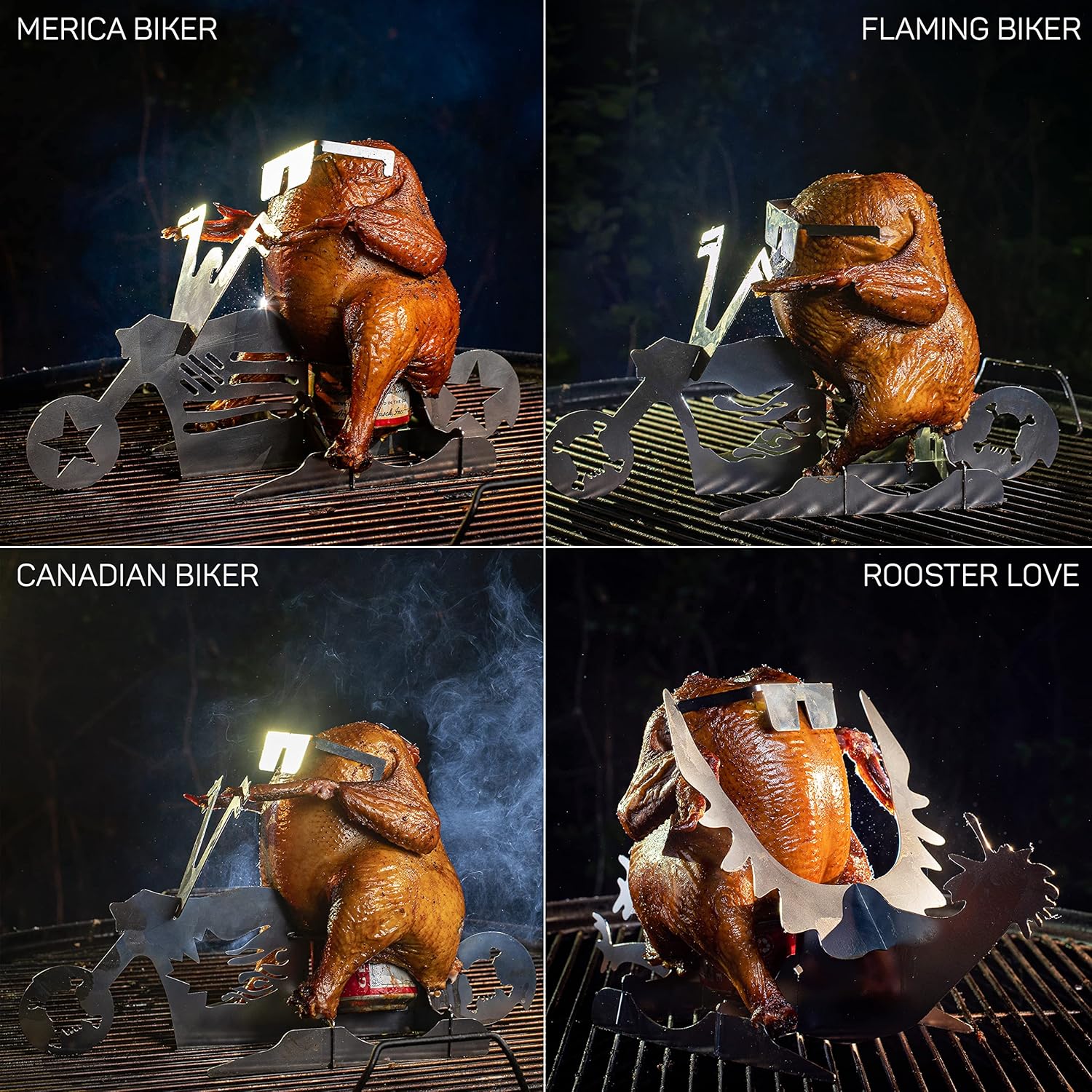 Rooster Love vs. stainless Steel: Tested Beer Can Chicken Holder for Grilling