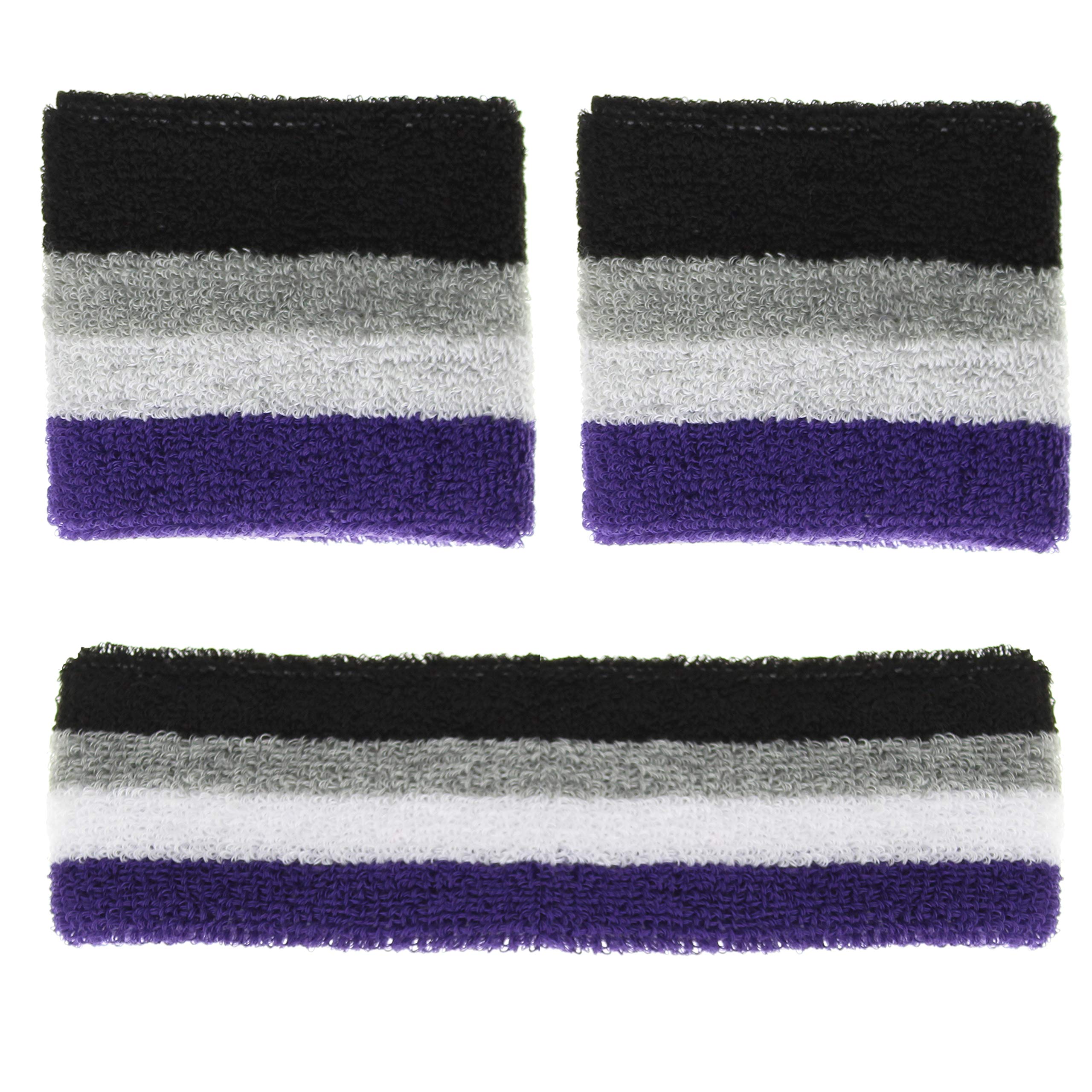 Zac's Alter Ego Unisex Asexual Gay Pride Festival Equality Sweatbands & Headband Set