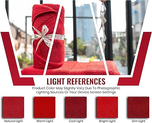 Miniatura 9 de AKTI Toallas de baño de algodón de alta calidad para adultos, 35 x 70 pulgadas, paquete de 2, súper suaves, extra absorbentes, toallas de baño de