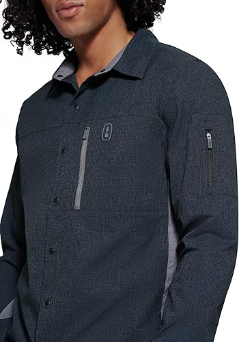 Miniatura 3 de BASS OUTDOOR Camisa tejida con botones a cuadros para hombre