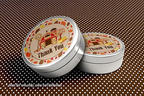 Miniatura 10 de AmandaCreation - Etiquetas adhesivas de agradecimiento para cumpleaños de otoño y otoño, 40 calcomanías circulares de fiesta de 2 pulgadas de