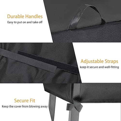 Miniatura 3 de SUPJOYES Cubierta de ahumador eléctrico de 30 pulgadas para ahumador eléctrico Masterbuild, cubierta de parrilla de ahumador resistente al agua, 18