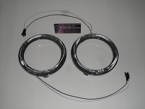 Miniatura 3 de Compatible con 2 aros delanteros LED con halo para faros delanteros de ojo de ángel para Honda TRX400EX 1999-2004