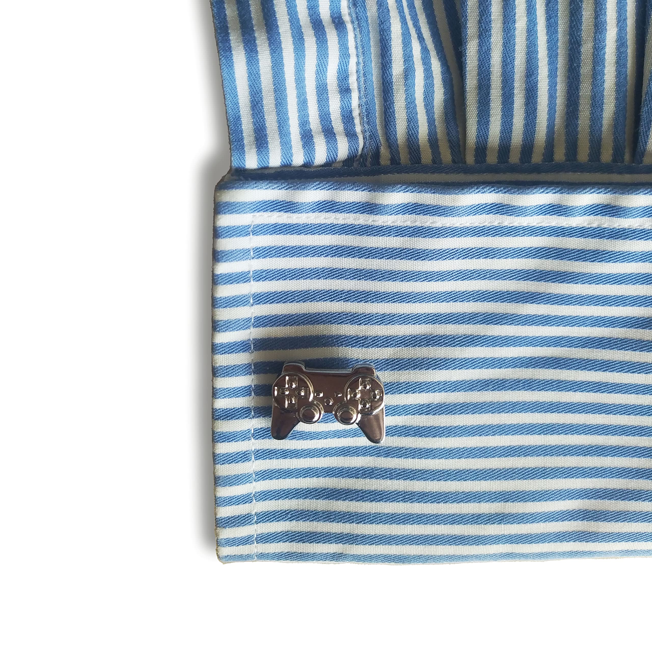 Gemelos para Camisa Mando de Videojuegos Acero Gemelos Originales Para Camisas | Para Hombres y Niños | Regalos Para Bodas, Comuniones, Bautizos y Otros Eventos