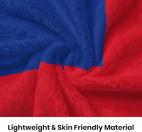 Miniatura 4 de Manta de bandera de Puerto Rico de 50 x 40 pulgadas, manta de microfibra ligera y suave con funda de almohada de 18 x 18 pulgadas, perfecta para