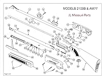 Vista 3 de Crosman Pumpmaster 2100 B Conjunto de válvula Pellet BB Gun Air Rifle Part Crossman 2200L021