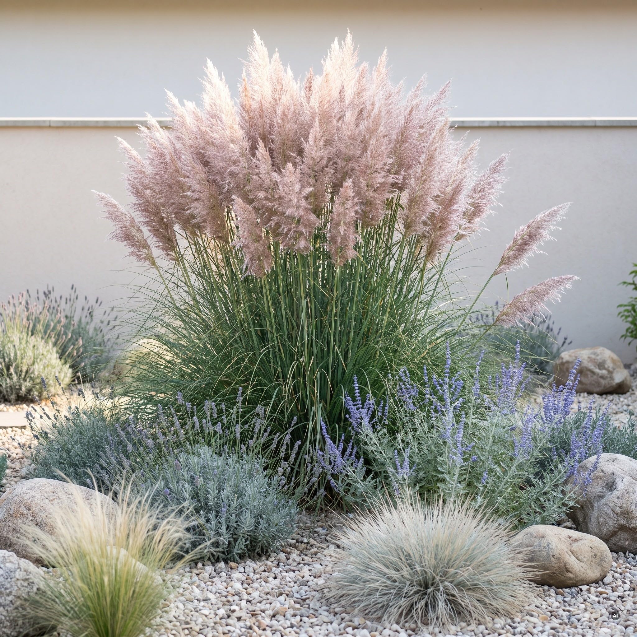 Stauden Gänge 10 x Rosa Pampasgras 'Rosea' 200-250 cm, Cortaderia selloana