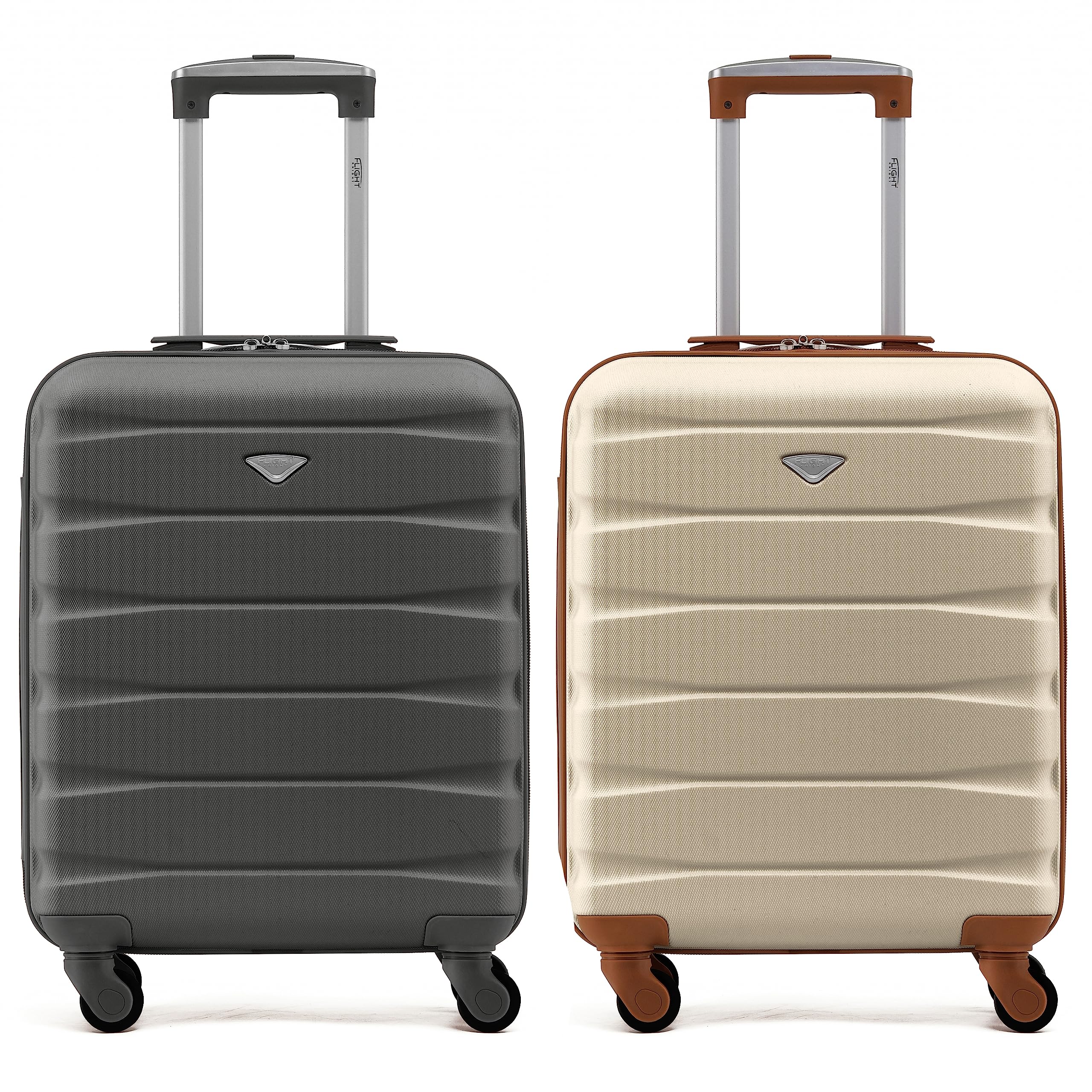 Flight Knight Suitcase Set of 2 Lightweight 4 Wheel ABS Hard Case Cabin Carry On Hand Luggage Approved for Over 100 Airlines Including easyJet, British Airways, Ryanair & Many More 55x35x20cm — view 130
