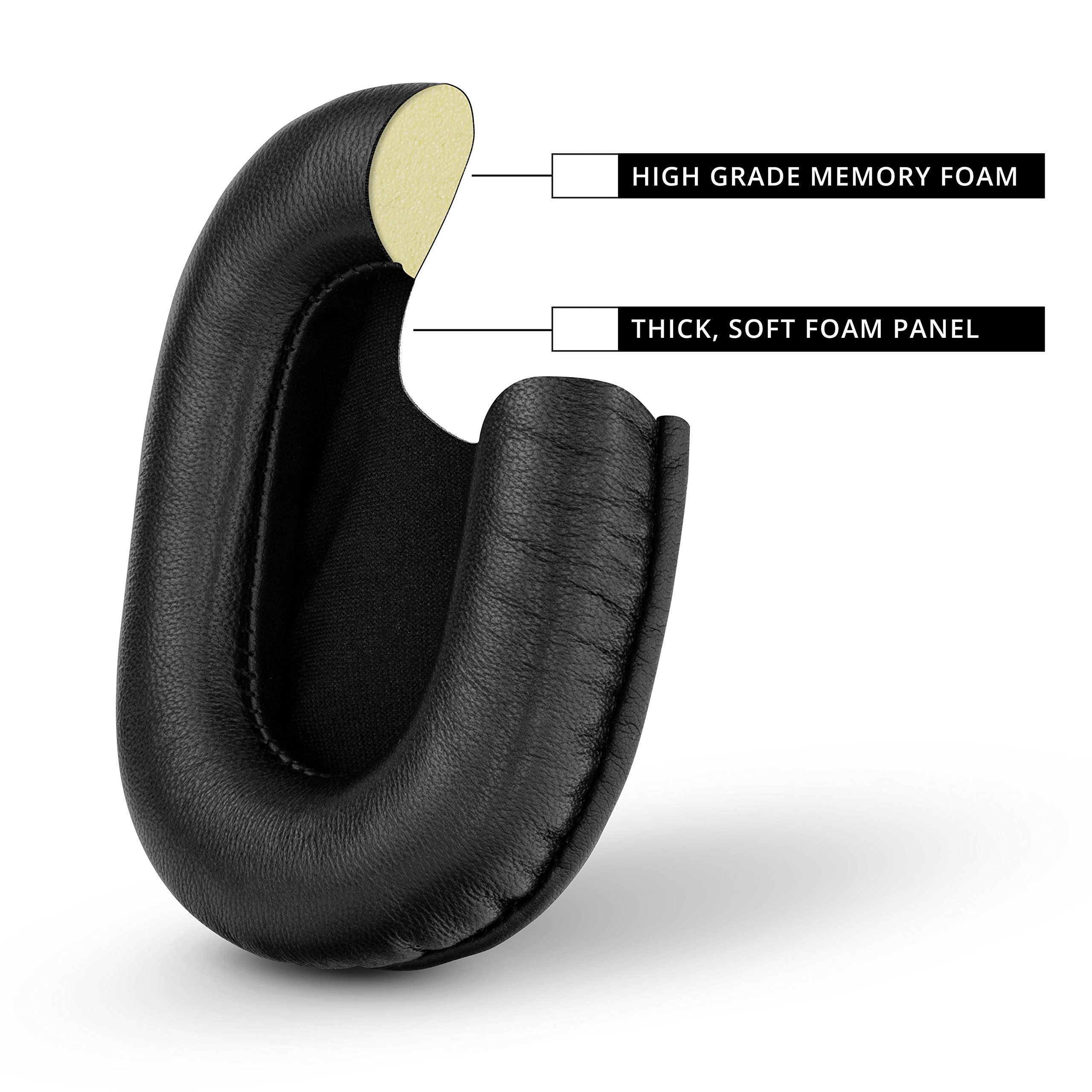 Brainwavz - Almohadillas para Auriculares Sony MDR 7506 – V6 – CD900ST con Almohadillas de Espuma viscoelástica y adecuadas para Otros Auriculares