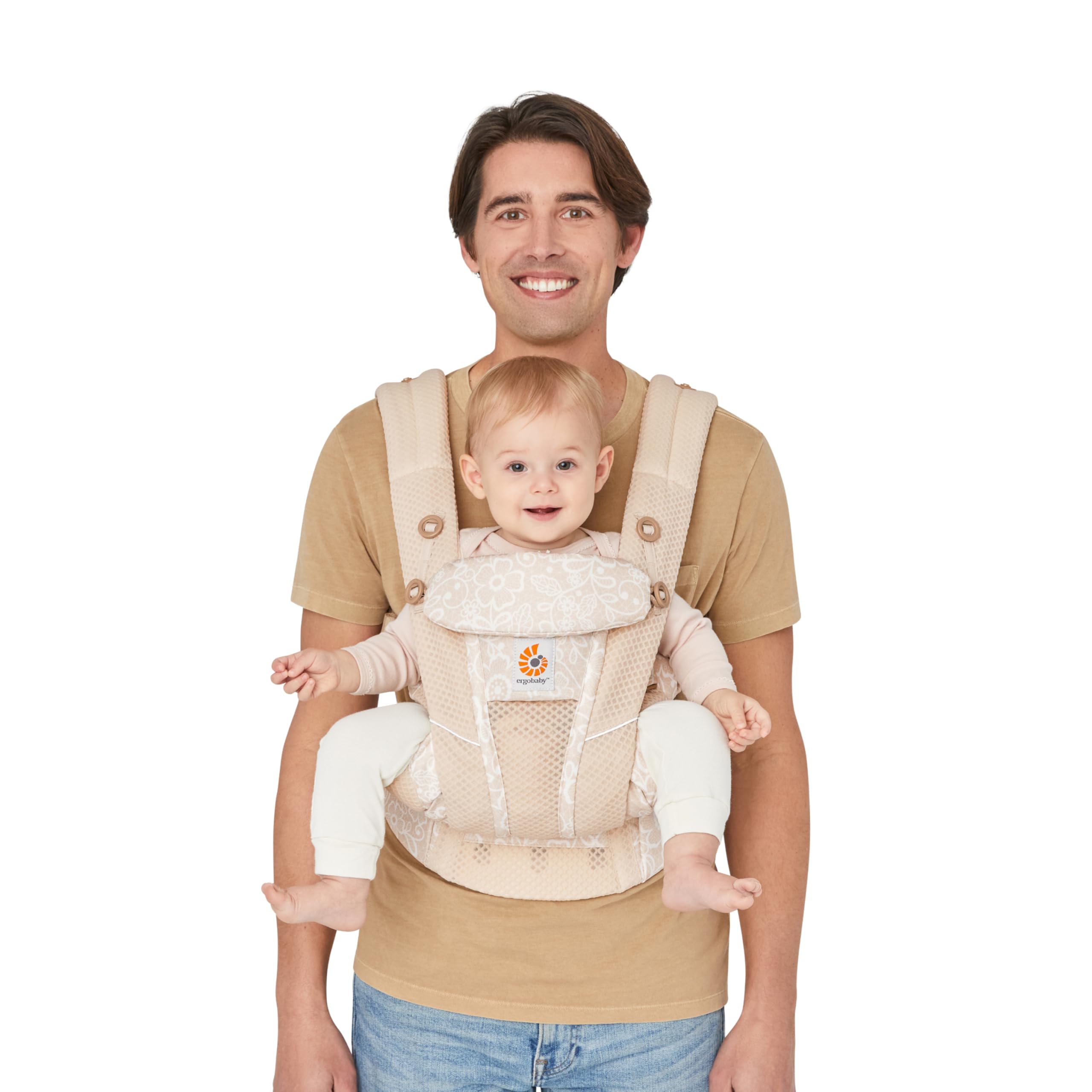 Ergobaby Omni Breeze Babytrage für Neugeborene ab Geburt bis 20kg, 4 Positionen SoftFlex Mesh Erg... Ansicht 3