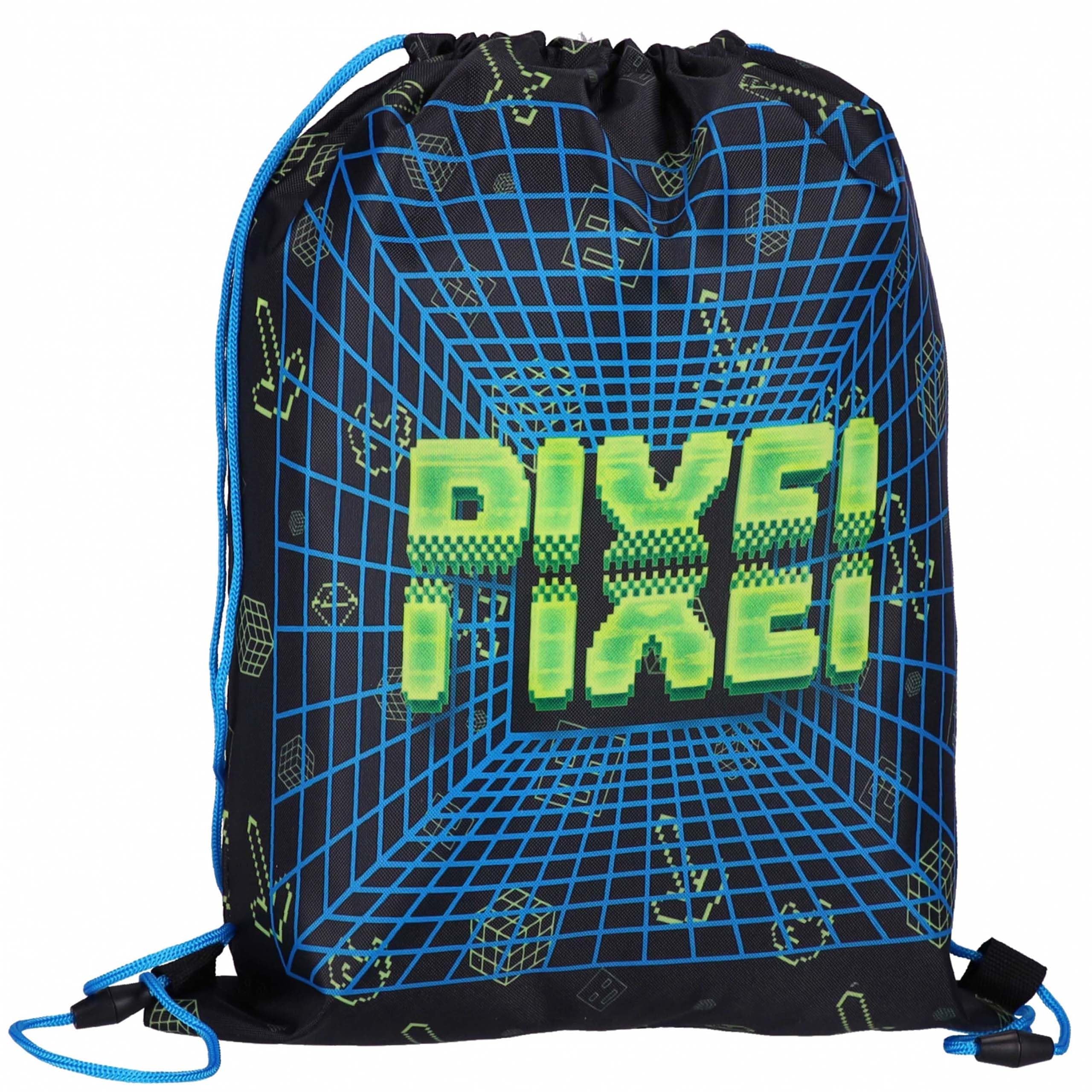 sarcia.eu PIXEL PE shoe bag black boys school gym backpack 32x39 cm (PIXEL)