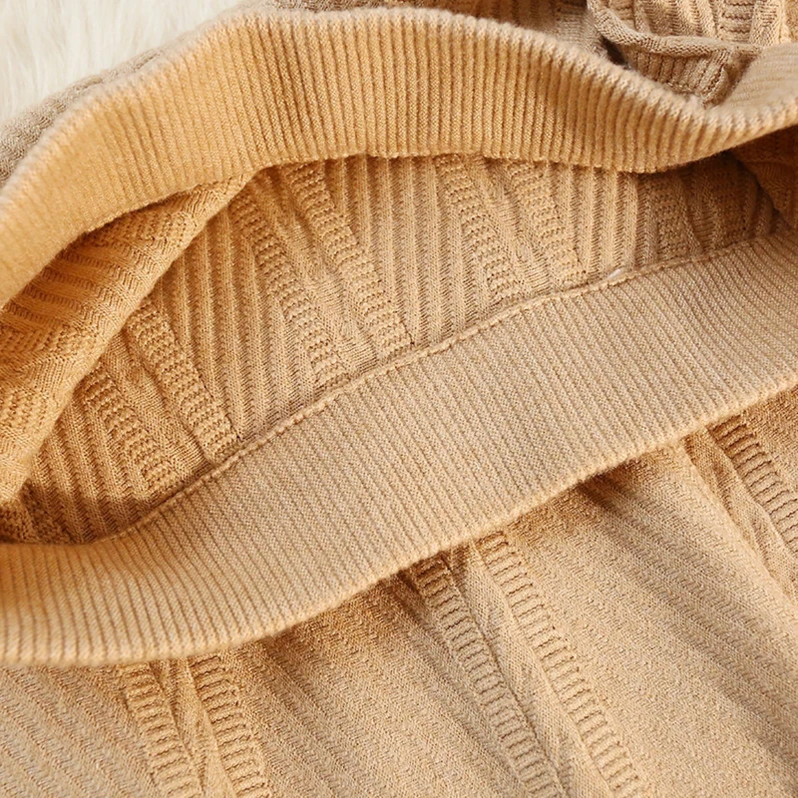 Falda De Punto De Mujer - Falda Larga Plisada De Punto Cálida para Mujer, Falda Larga Holgada De Cintura Alta Elástica A La Moda, Corte En A, para Fiesta Y Graduación, Otoño E Invierno