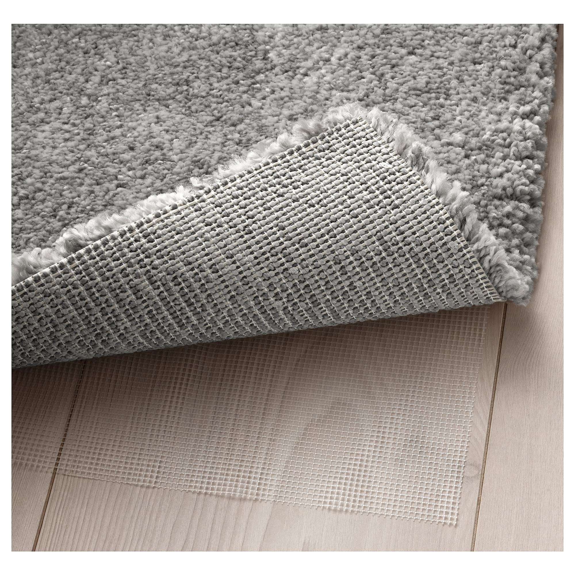 IKEA STOENSE Teppich, Niederflor, 133x195 cm, Mittelgrau