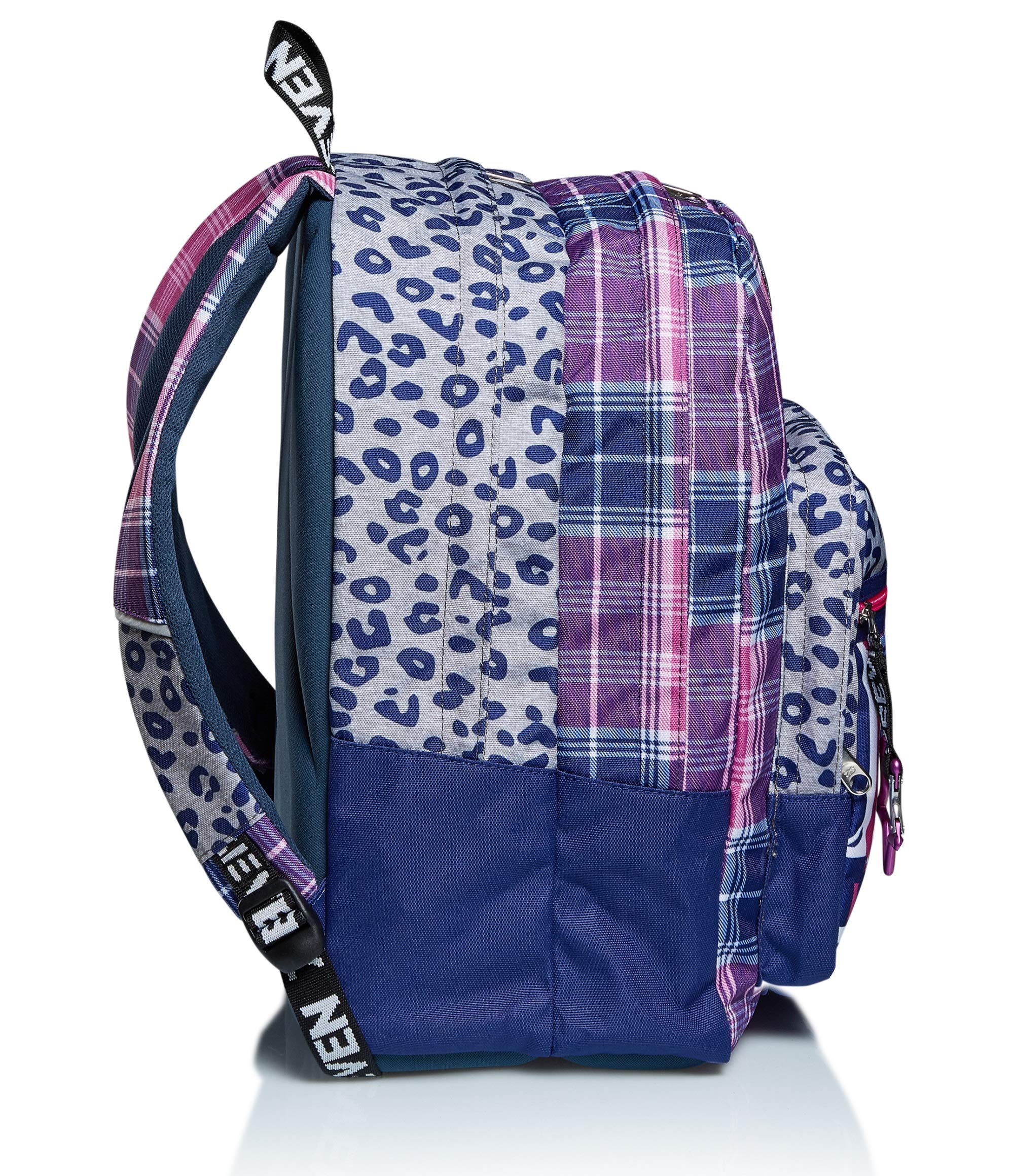 Seven Zaino Scuola Outsize, Zaino Doppio Scomparto con Tasca Frontale con Organizer, Maxi Capiente, Scuola, Bambine e Ragazze