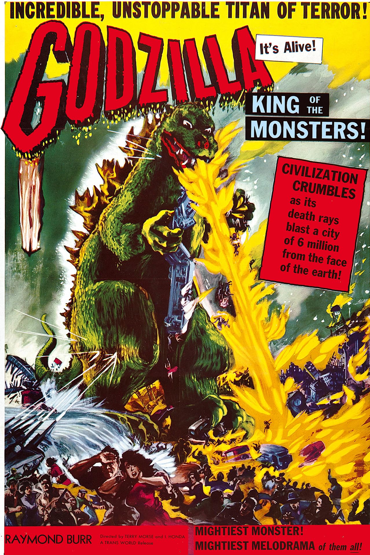 Amazon.com: - Vintage Science Fiction Movie Poster Godzilla King