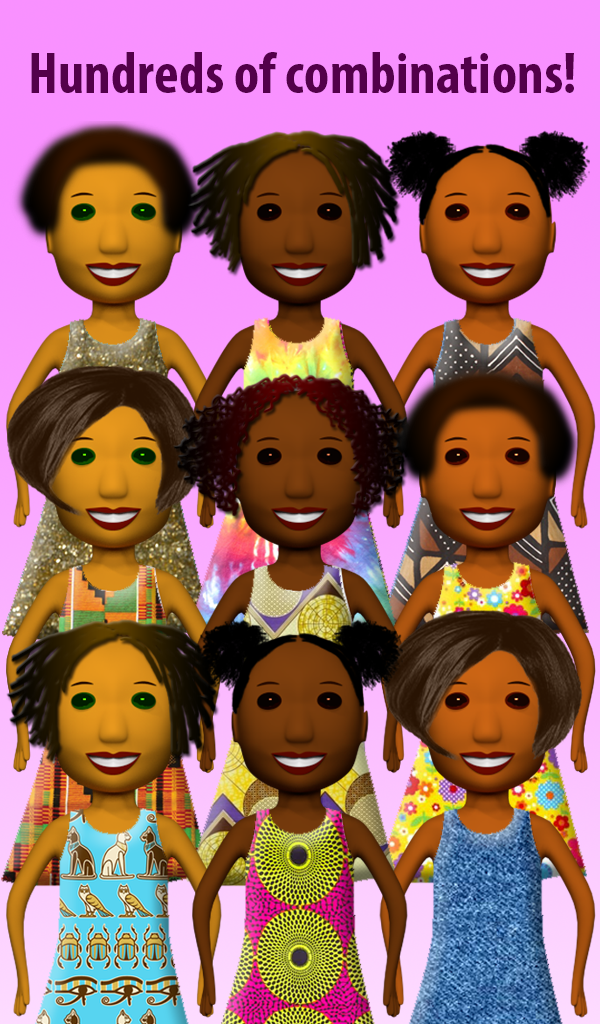 3D Pretty Brown Princess Dressup Game