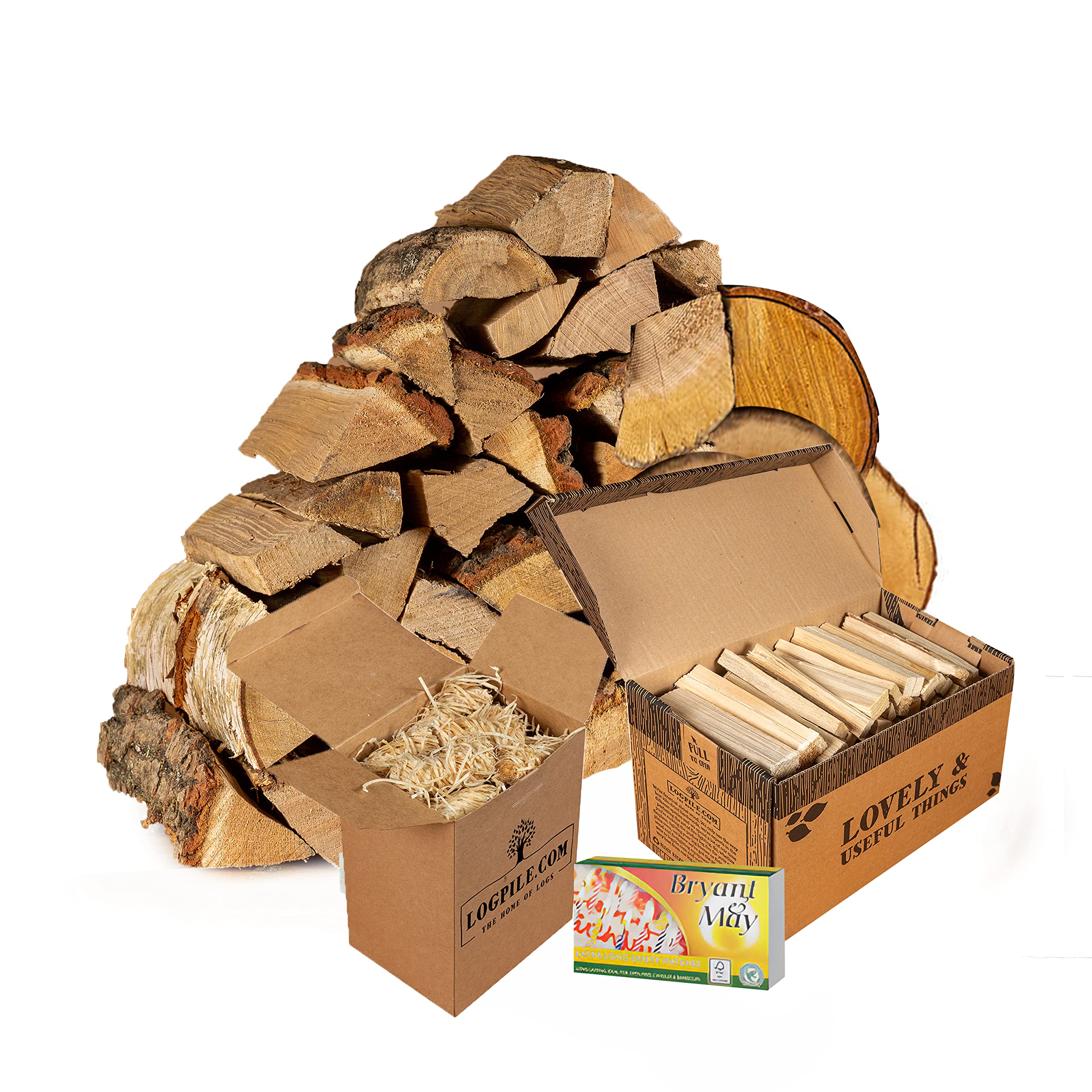 Extra Thin Pizza Oven Hardwood Logs Starter Kit. Kiln Dried. Includes  Kindling, Matches and Firelighters. Suitable for Ooni Pro and other medium  sized Pizza Ovens. 100% Sustainable. (20kg starter kit) : Amazon.co.uk: