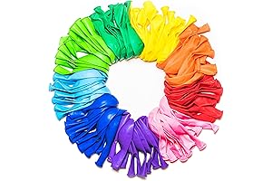 Dusico® Balloons Rainbow Set - Allergy-Friendly Latex-Free Option