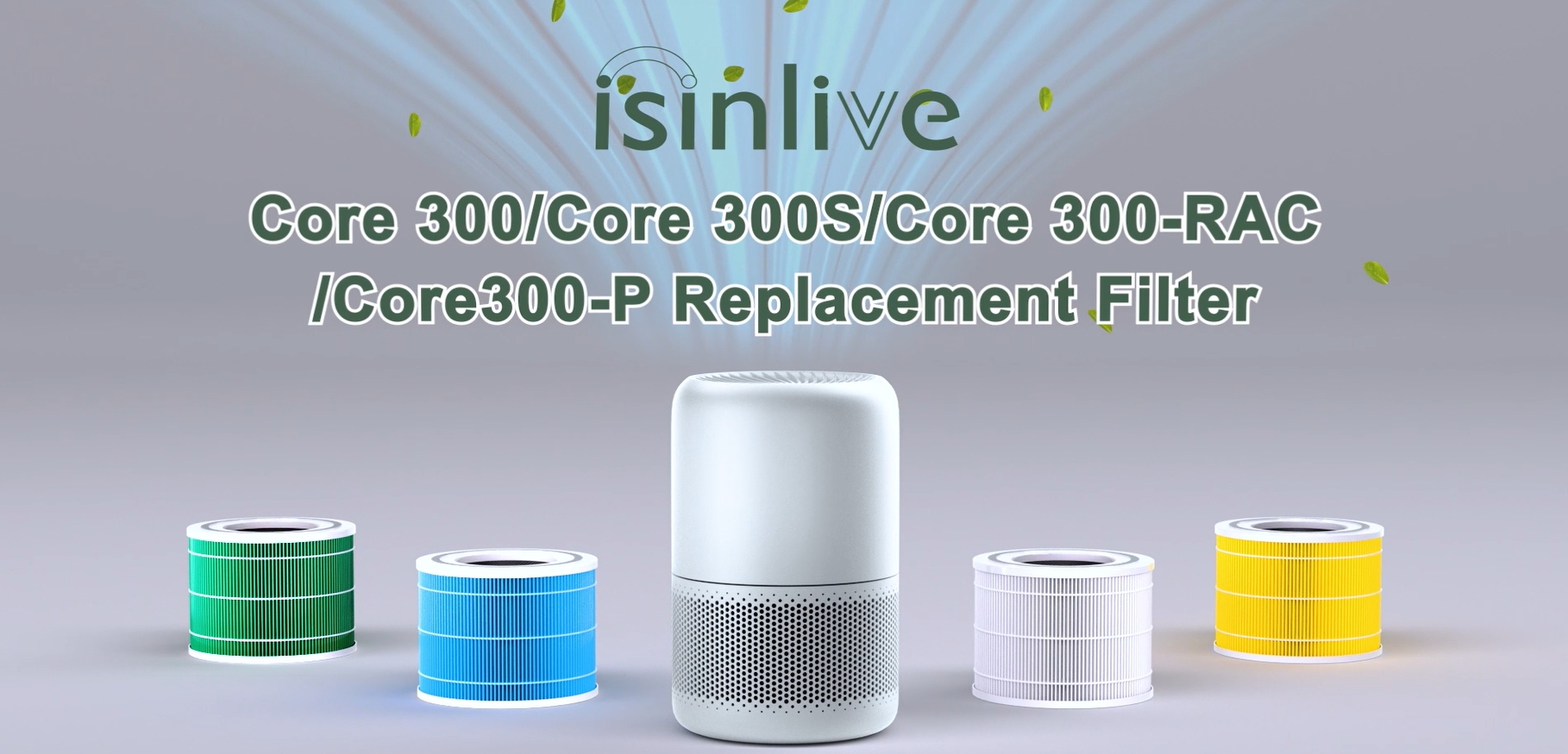 Ouheal 2 Filtri Di Ricambio Per Purificatore LEVOIT Core 300 / 300S – 3 In 1 HEPA H13 + Carbone Attivo