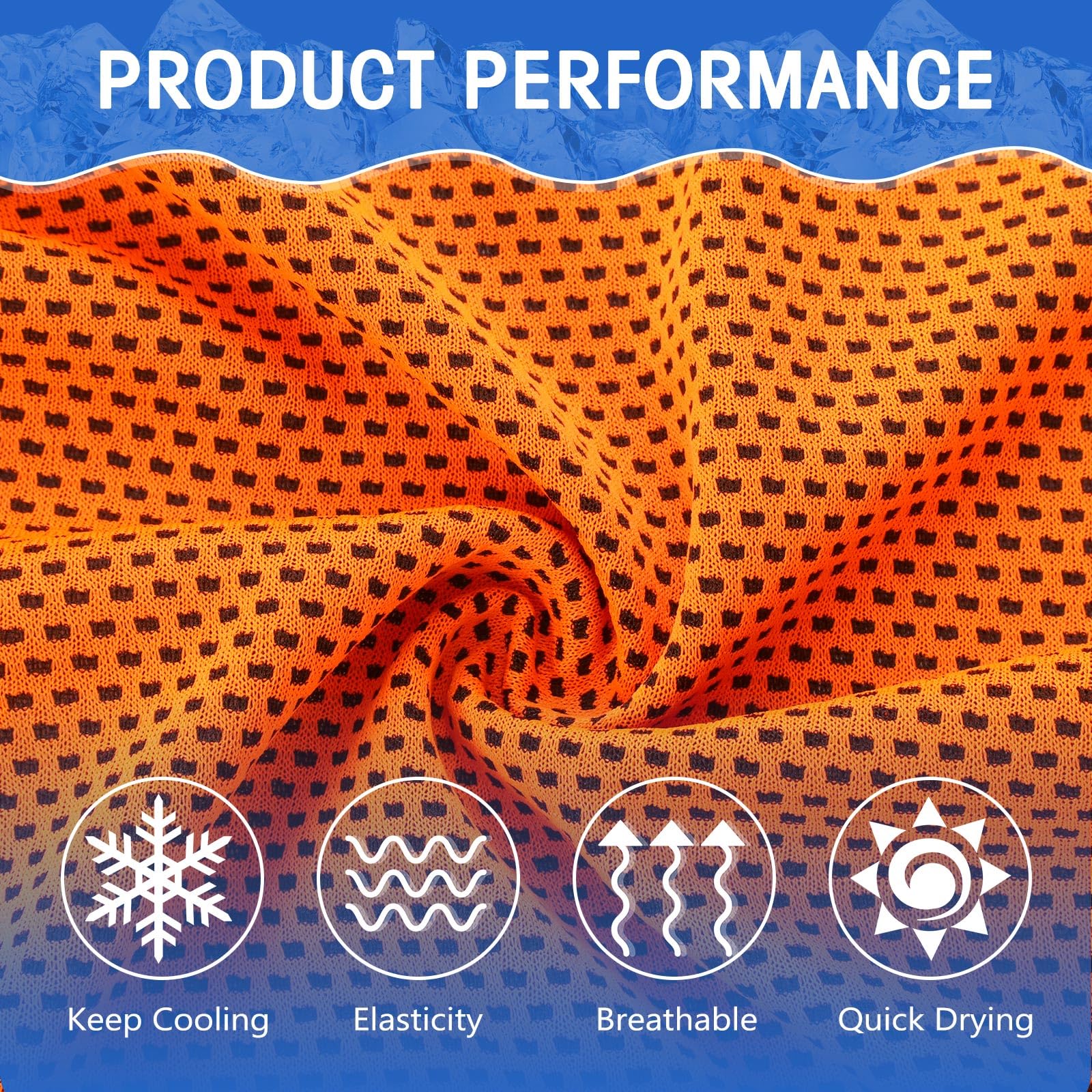 Paquete de 30 Toallas refrescantes con Bolsas de 40 x 12 Pulgadas, Toallas Reutilizables para el Cuello, Ideales para Equipos Deportivos, gimnasios, Eventos, Correr, Golf, Yoga, AC