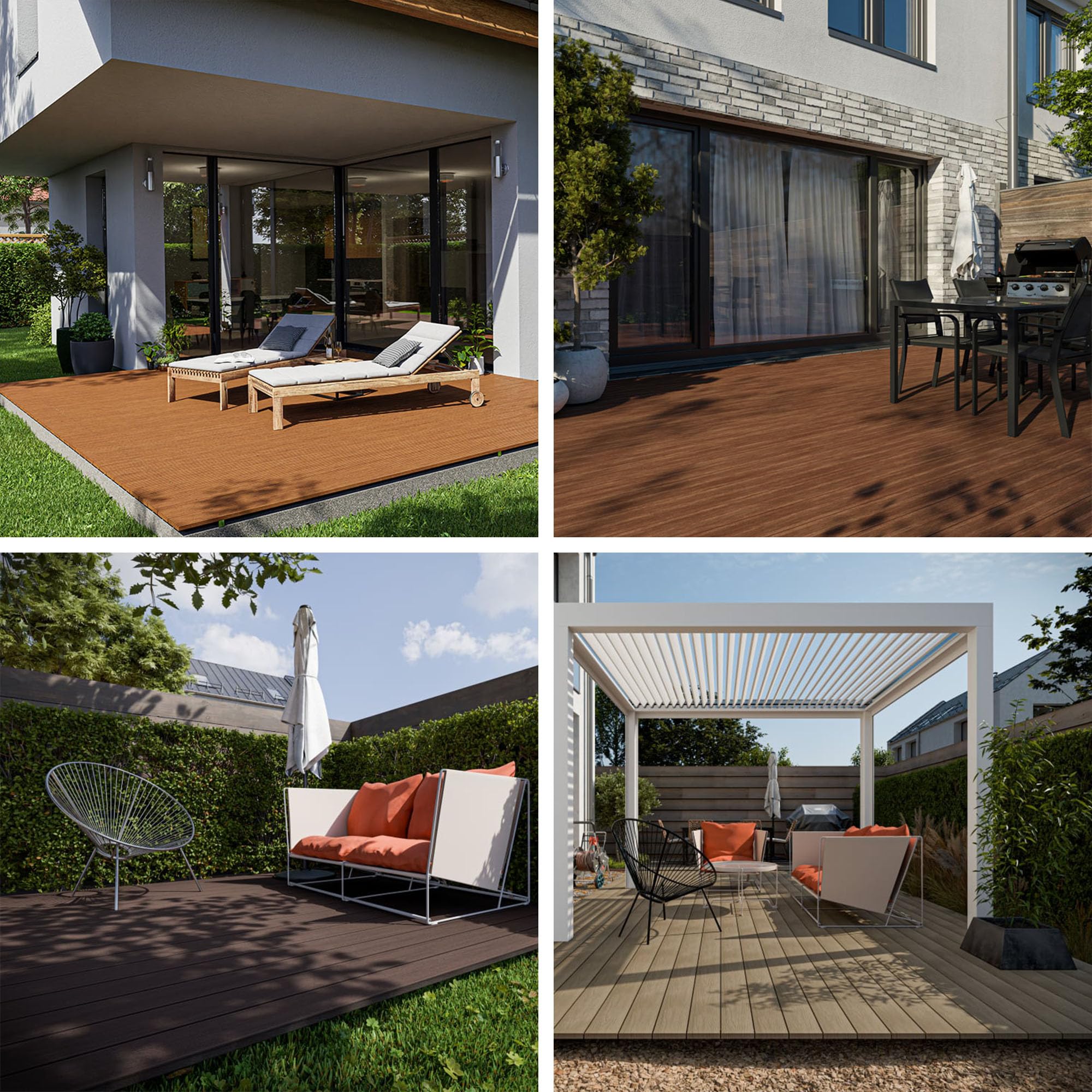 Outgarden Stelzlager höhenverstellbar I Füße für Terrassendielen-Unterkonstruktion Terrassenbau I Stellfüße Terrassenlager | in 10er, 20er und 50er Sets (10, 30-50 mm)