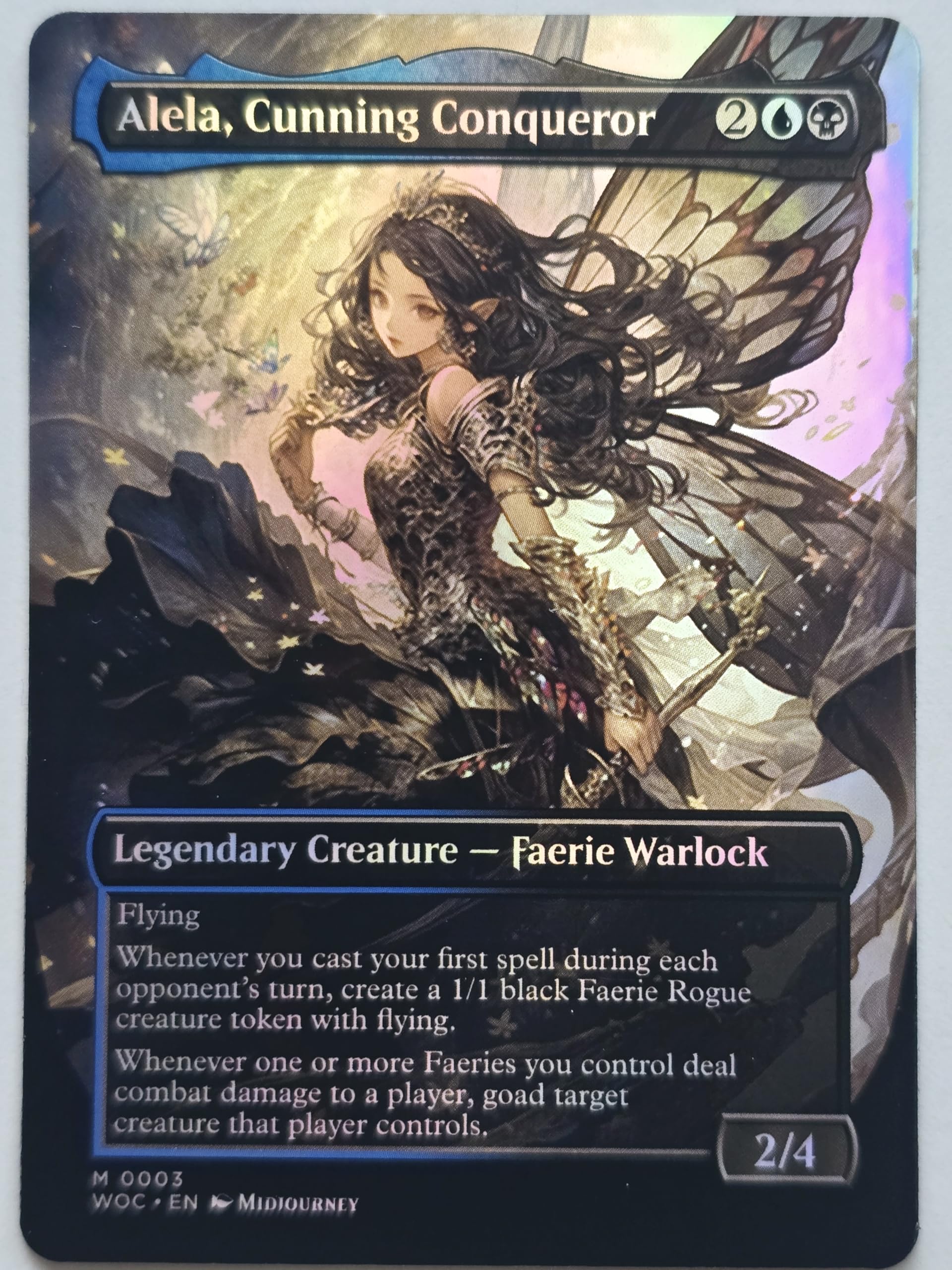 Waifu Alela, Cunning Conqueror #01 Foil - Alternative Custom Art