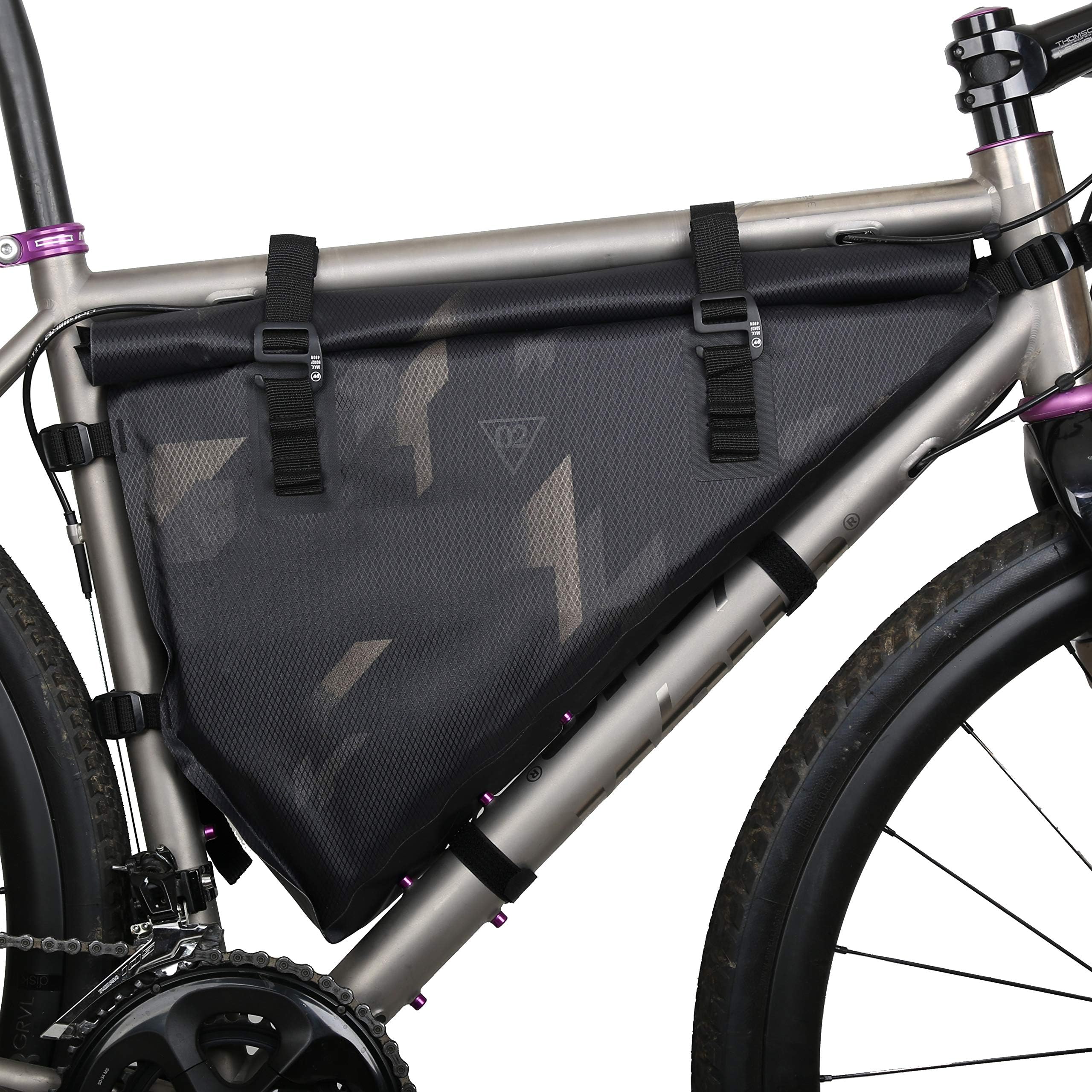 WOHO Xtouring Bikepacking Full Frame Bag Dry M Cyber-Camo Diamond Black