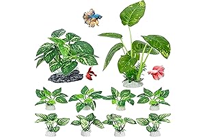 MyLifeUNIT Silk Aquarium Plants for Aquarium Decoration and Fish Tank Decor