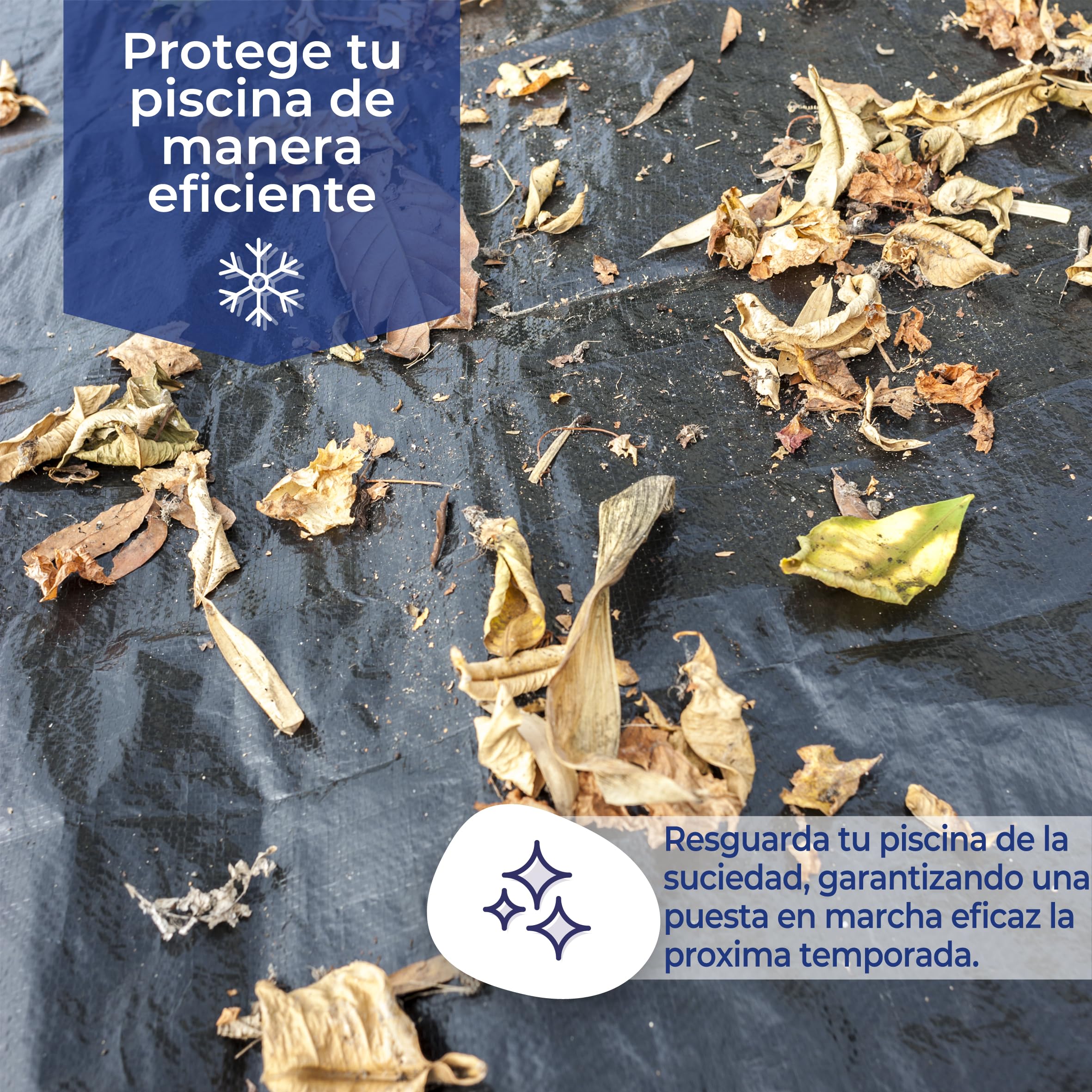 Gre Cubierta Invierno Premium 180g/m² piscina ovalada 730x375 cm UV