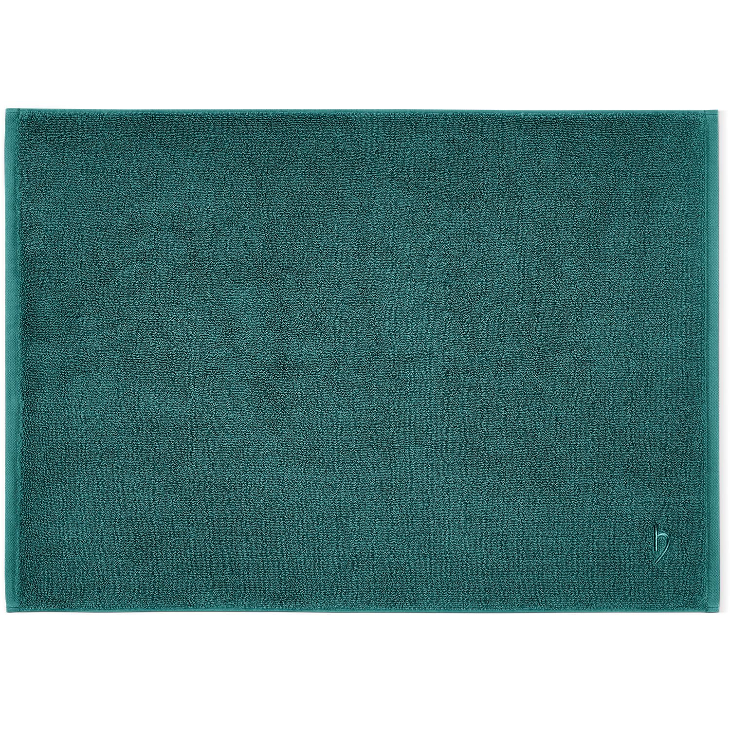 herzbach home Lot de 2 tapis de bain de qualité supérieure PURA - 50 x 70 cm - 100 % coton - Couleur : beige