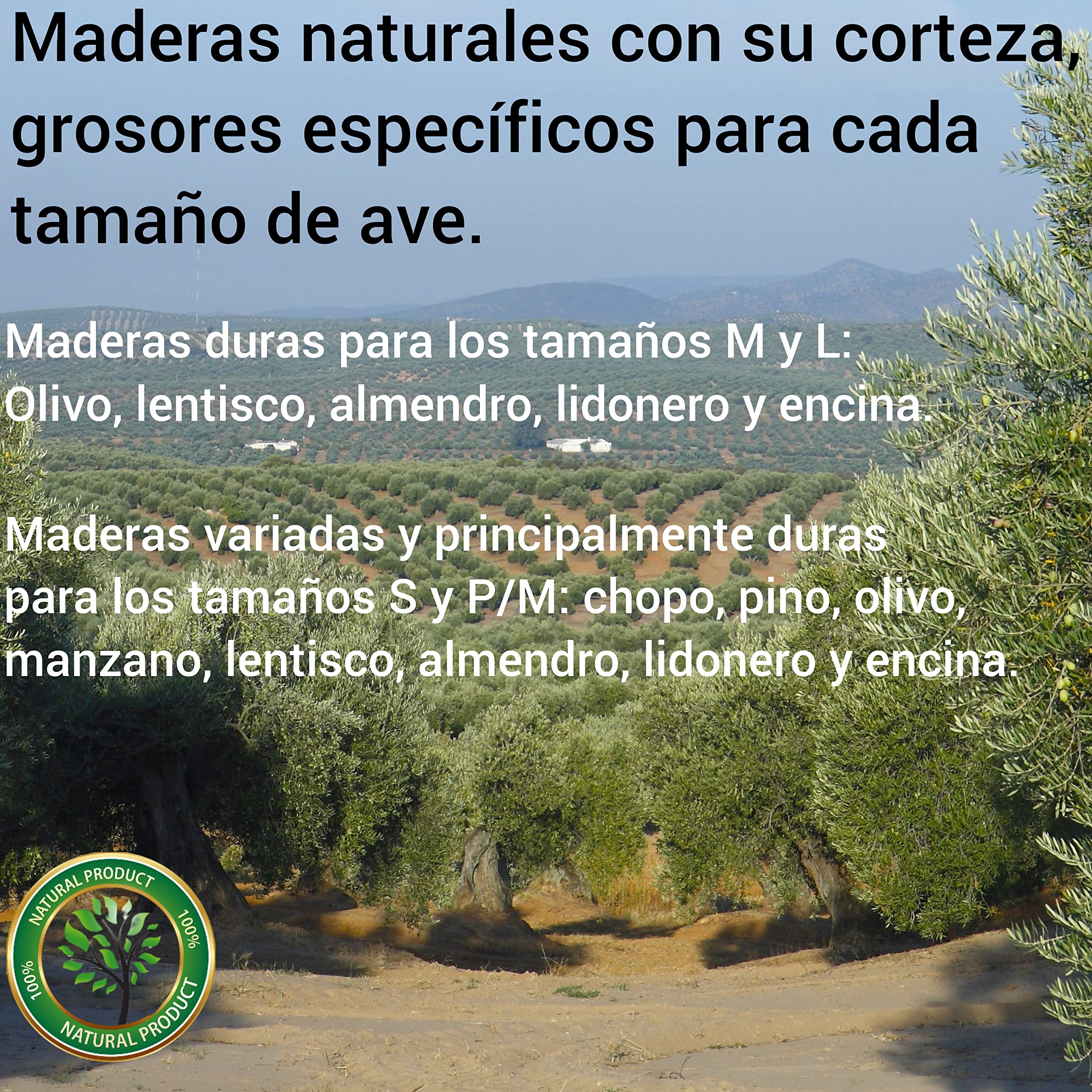 Escaleras para jaulas y voladeras de loros, juguete puente aviario de pájaros, percha natural colgante de aves agaporni, ninfa, accesorio guacamayo, yaco, conures, CALIDAD PREMIUM. (voladeras, P/M)