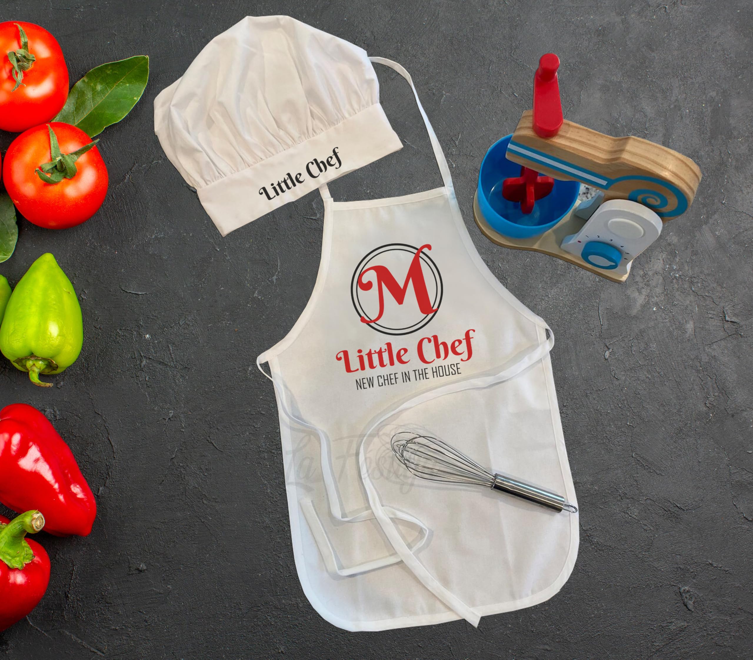 Kids and Babies Polycotton Apron and Cap Costume for Photoshoot, Fun, Craft Activities-image-1