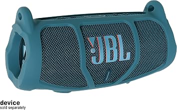 GETGEAR Silicone Cover Sleeve for JBL Charge 5 - Portable Bluetooth Speaker, Featured Design with More Protection, Best Matching in Shape and Color (Blue)