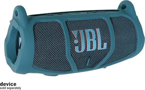 GETGEAR Silicone Cover Sleeve for JBL Charge 5 - Portable Bluetooth Speaker, Featured Design with More Protection, Best Matching in Shape and Color (Blue)