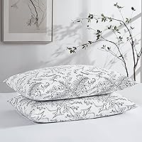 Vista 112 de Southshore Fine Linens® - Vilano® Springs - Par de fundas de almohada plisadas, color verde azulado, estándar (Queen)