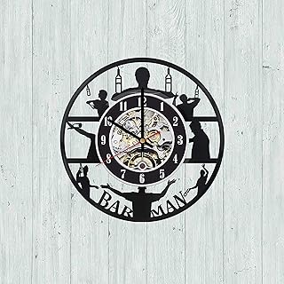 Barman Vinyl Clock Barman Wall Art Wall Decor Barman Artwork Handmade Clock Hanging Clock Wall Accessories Original Gift