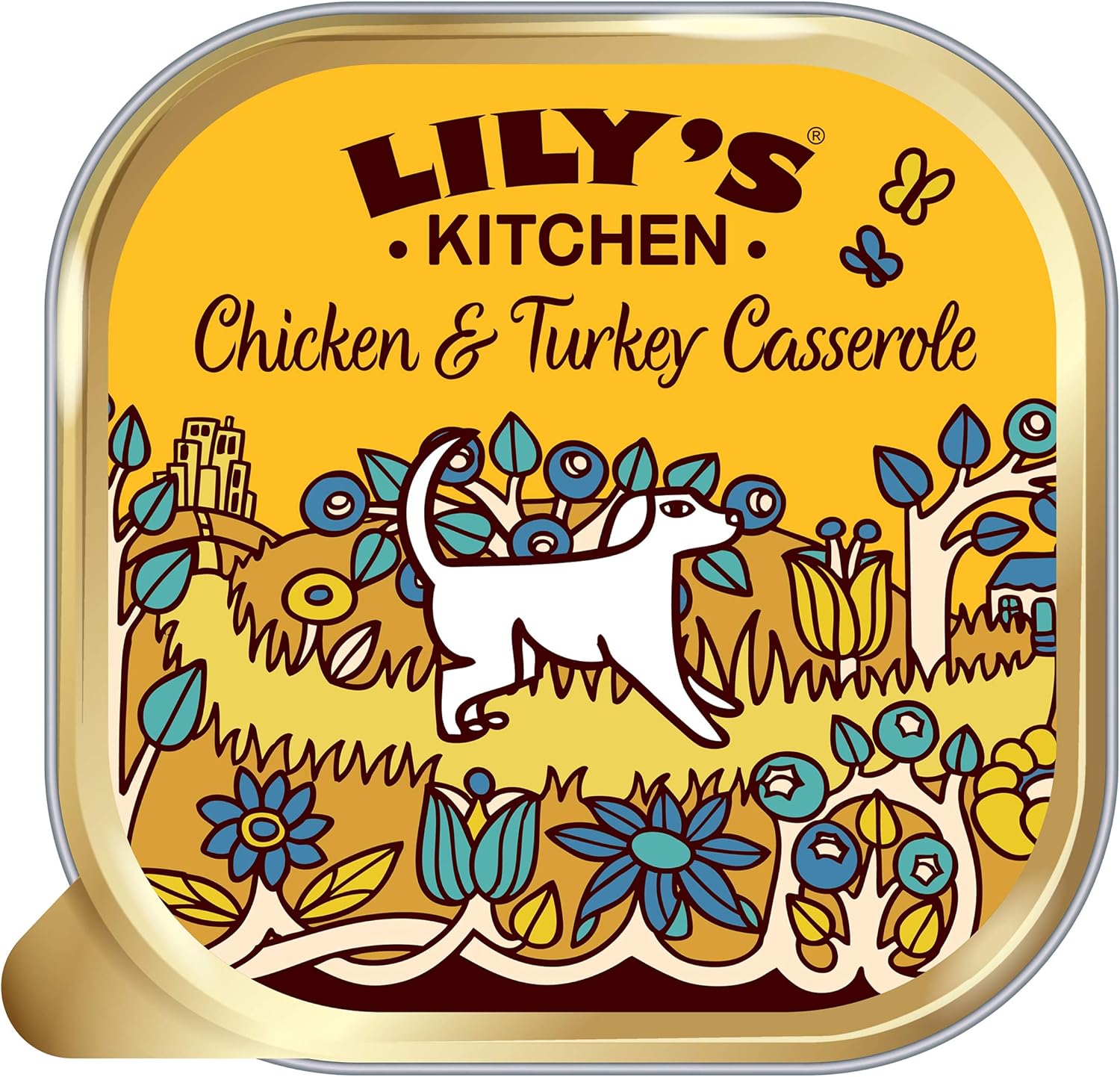 Lily's Kitchen Adult Chicken and Turkey Casserole Complete Wet Dog Food