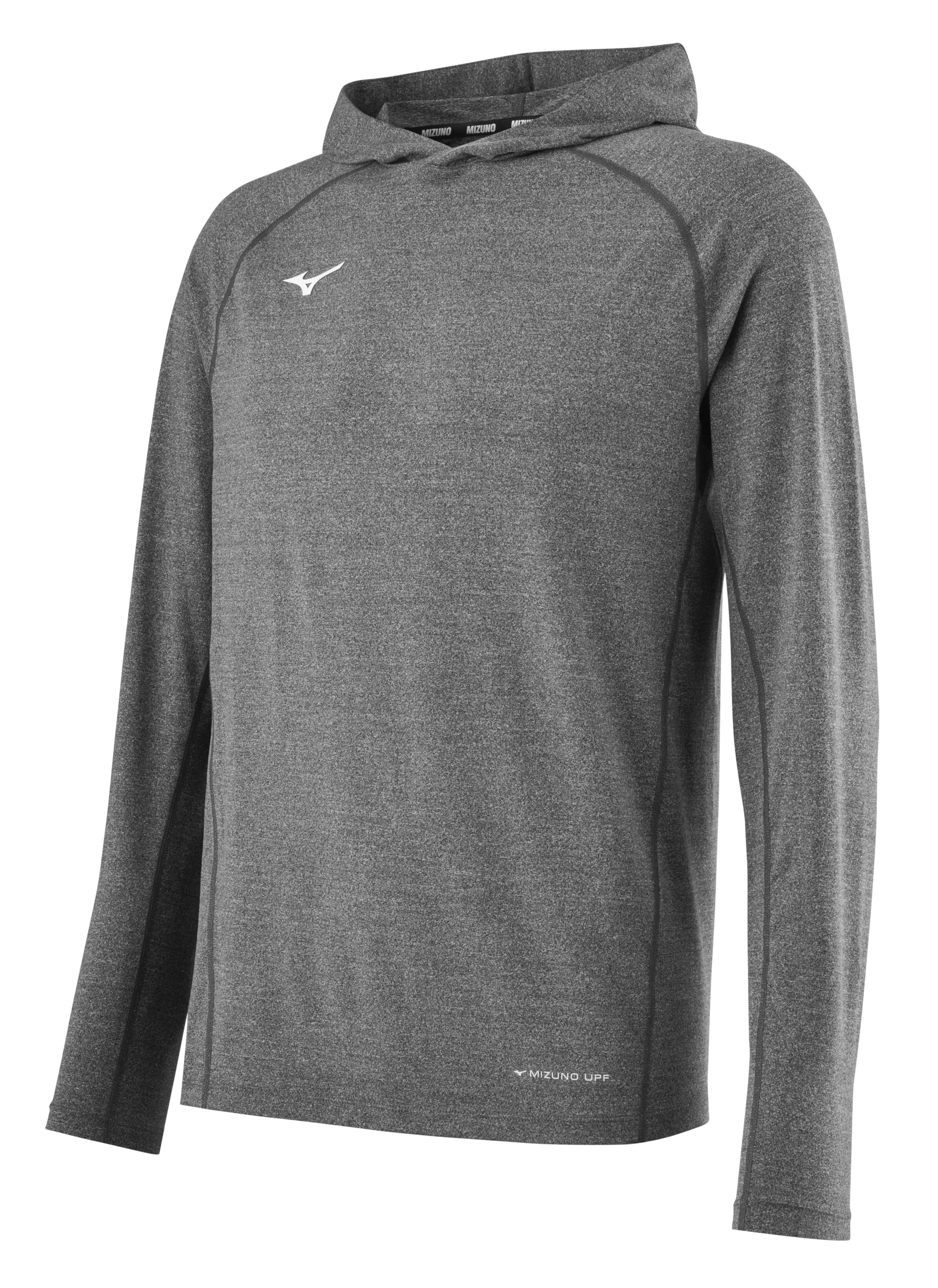 Mizuno UPF Trn Hoodie, Heathered Shade, L