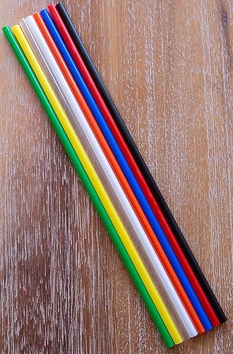 Miniatura 10 de Made in USA Pack of 250 Unwrapped BPA-Free Plastic Smoothie & Boba Drinking Straws (Black - 8.5" X 0.50")