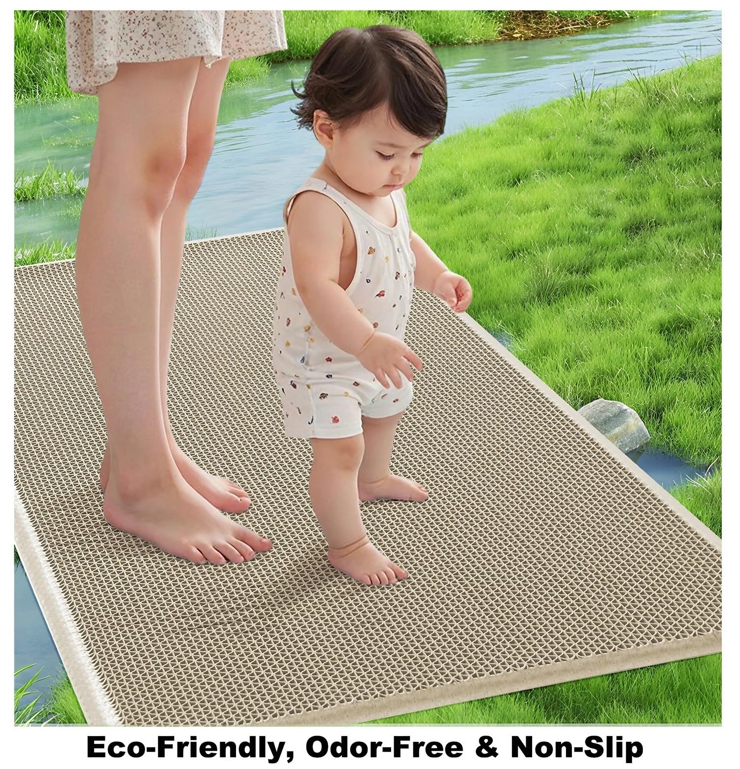 Alfombra Ducha Antideslizante Sin Ventosas, Alfombrilla Baño de PVC Suave, Secado Rápido, Drenaje Eficiente, Antimoho y Lavable, Alfombra de Bañera Antideslizante Ducha y Baño(Gray,80 x 120 CM)