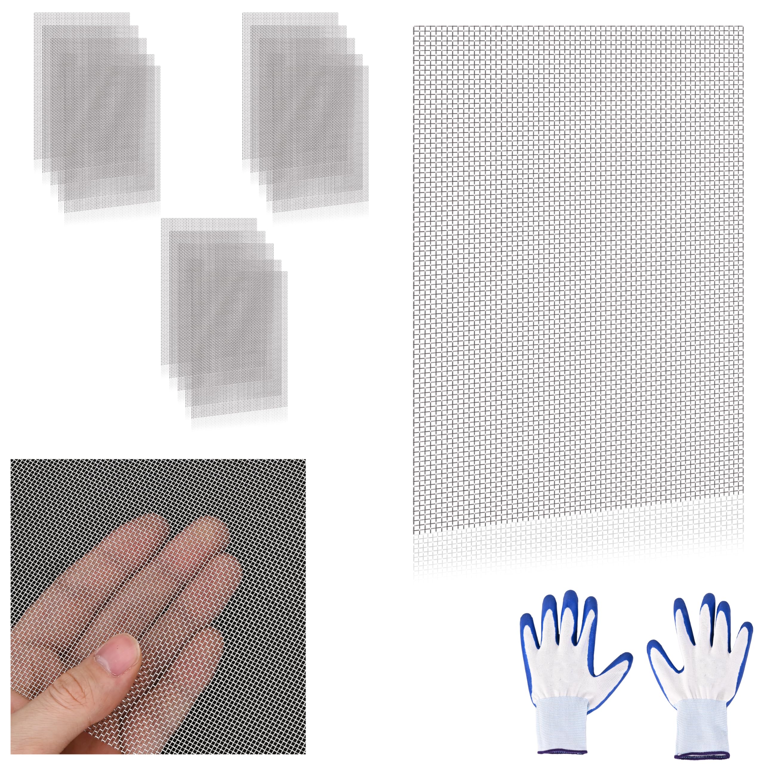 Stainless Steel Wire Mesh Sheets - 4 Pack -13 Stainless Steel Wire Mesh Sheets - 4 Pack -13