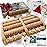 HELDSON Foot Roller Massager Plantar Fasciitis Pain Relief - Wooden Under Desk Feet Massage - Dual Manual Heel Massagers - Wood Rolling Acupressure Tool with Reflexology Guide - Gift for Men, Women