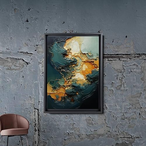 Miniatura 4 de Green White Gold minimalist texture Prints Green wall art green canvas Prints green abstract art Lime Green canvas wall art, Canvas Prints, Art Decor