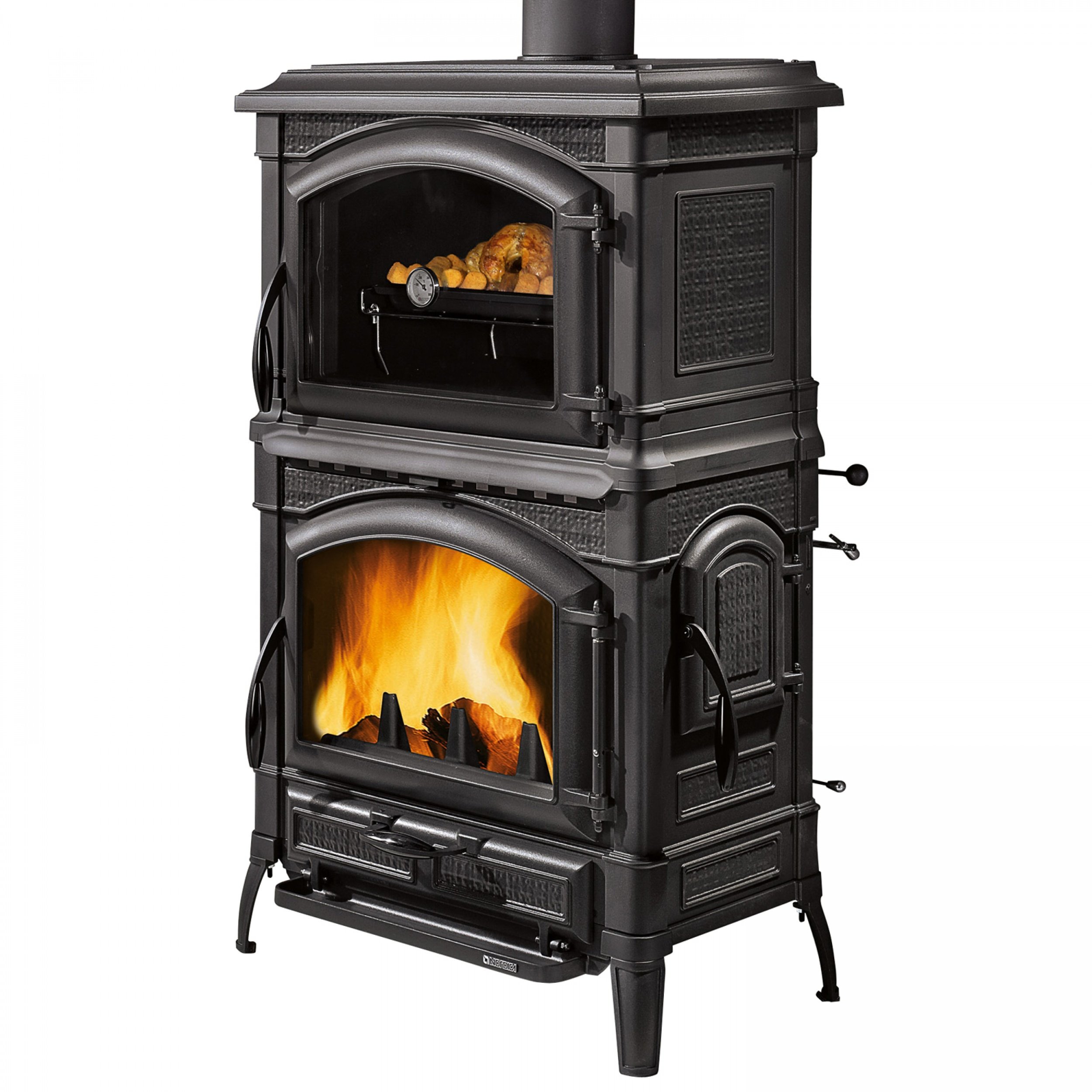 LA NORDICA Stufa a Legna Isotta Forno Potenza Termica 11.5 kW 330 m3 Riscaldabili Colore Antracite