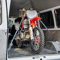 Vista 6 de RUTU Protector de horquilla universal de 27.7 cm de ancho para horquilla de suspensión, soporte de transporte con 2 correas de gancho y bucle