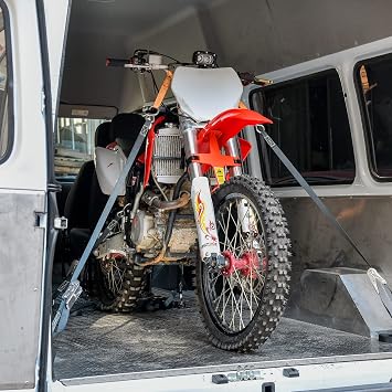 10.9 inch Dirtbike Fork Saver with 2 Hook and Loop | Suspension Fork Support, Transportation Protector for XC-W 250 CR80 CR250 CRF450R XR650R DRZ400S KLX 300R, Red